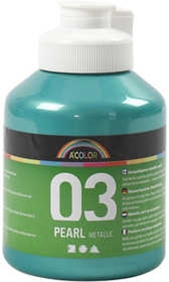 A-Color acrylverf, groen, 03- metallic, 500ml [HOB-32222]